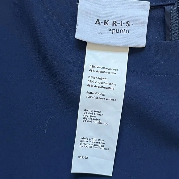 Akris Punto Indigo/Sky Blue Dress US Size 2